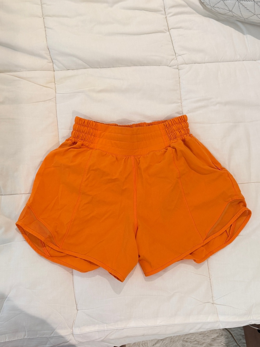 Women's Lululemon Hotty Hot 4” Lined Shorts Orange